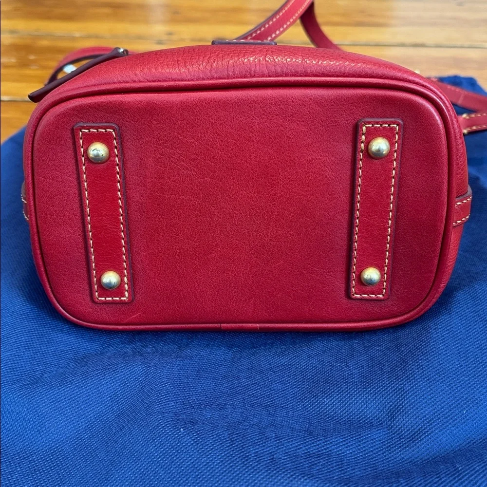 Dooney & Bourke Red Florentine Zip Sac - Picture 9 of 15